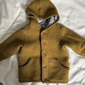 Disana Boiled Wool Coat Gold Colour 1-2 years